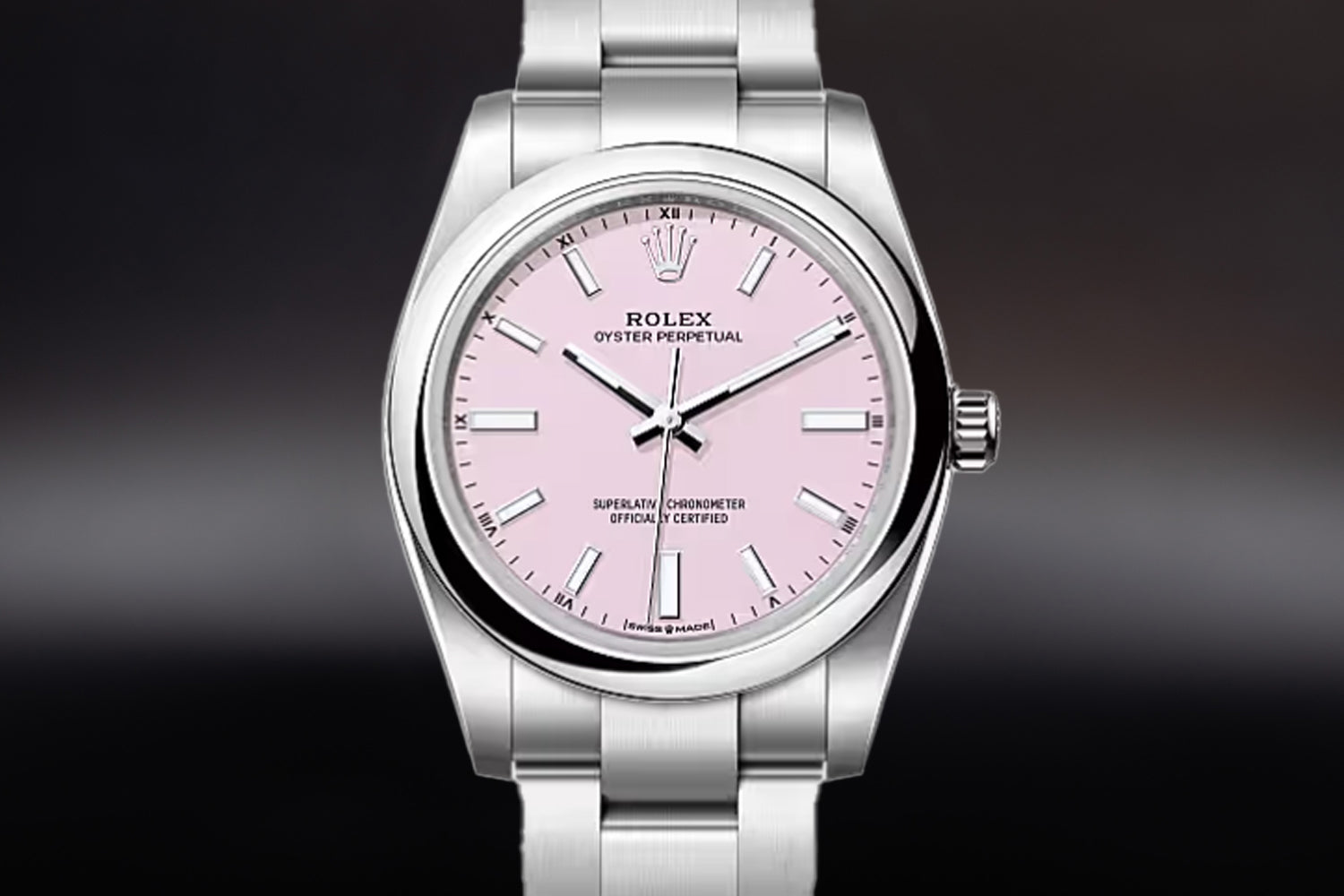 Rolex Oyster Perpetual 34 Candy Pink Dial 124200