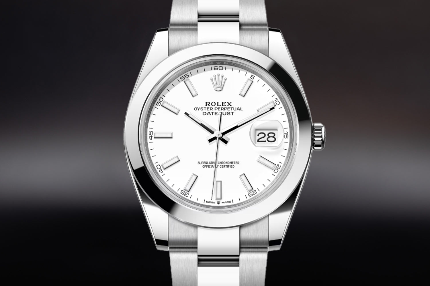 Rolex Datejust 41 White Dial 126300