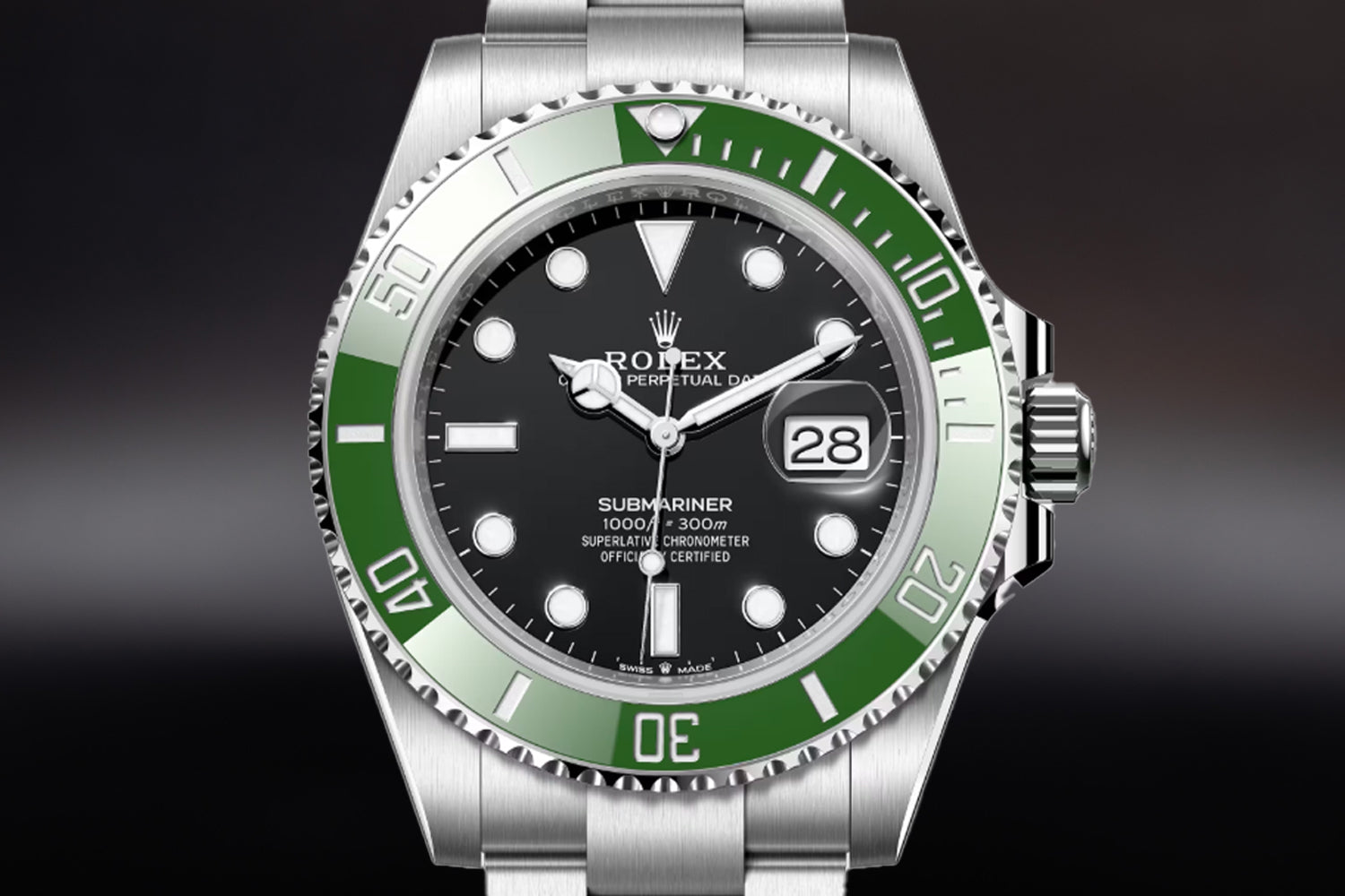 Rolex Submariner Date stainless steel Black Dial green bezel "Starbucks" 126610LV