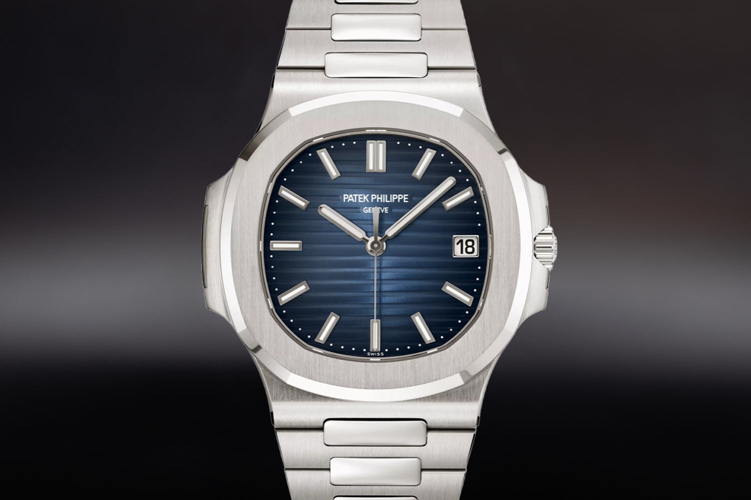Patek Philippe Nautilus White Gold Blue Dial 5811/1G-001