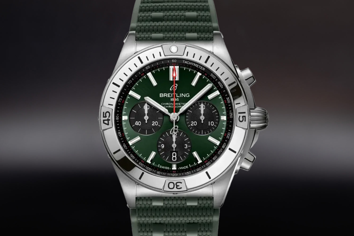 Breitling Chronomat 42 B01 Green Dial AB0134101L2S1
