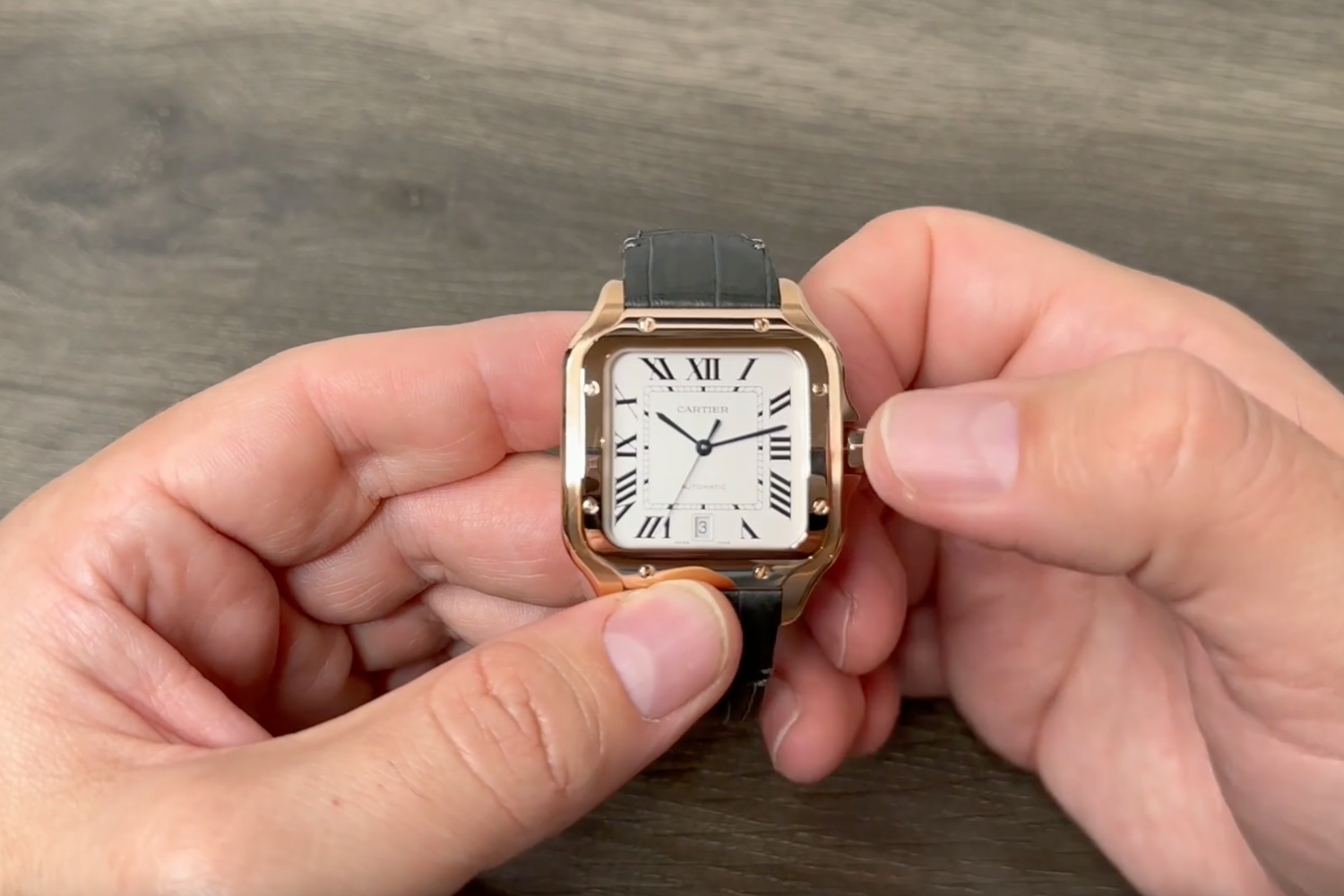 Cartier Santos undergoing functionality and complications testing