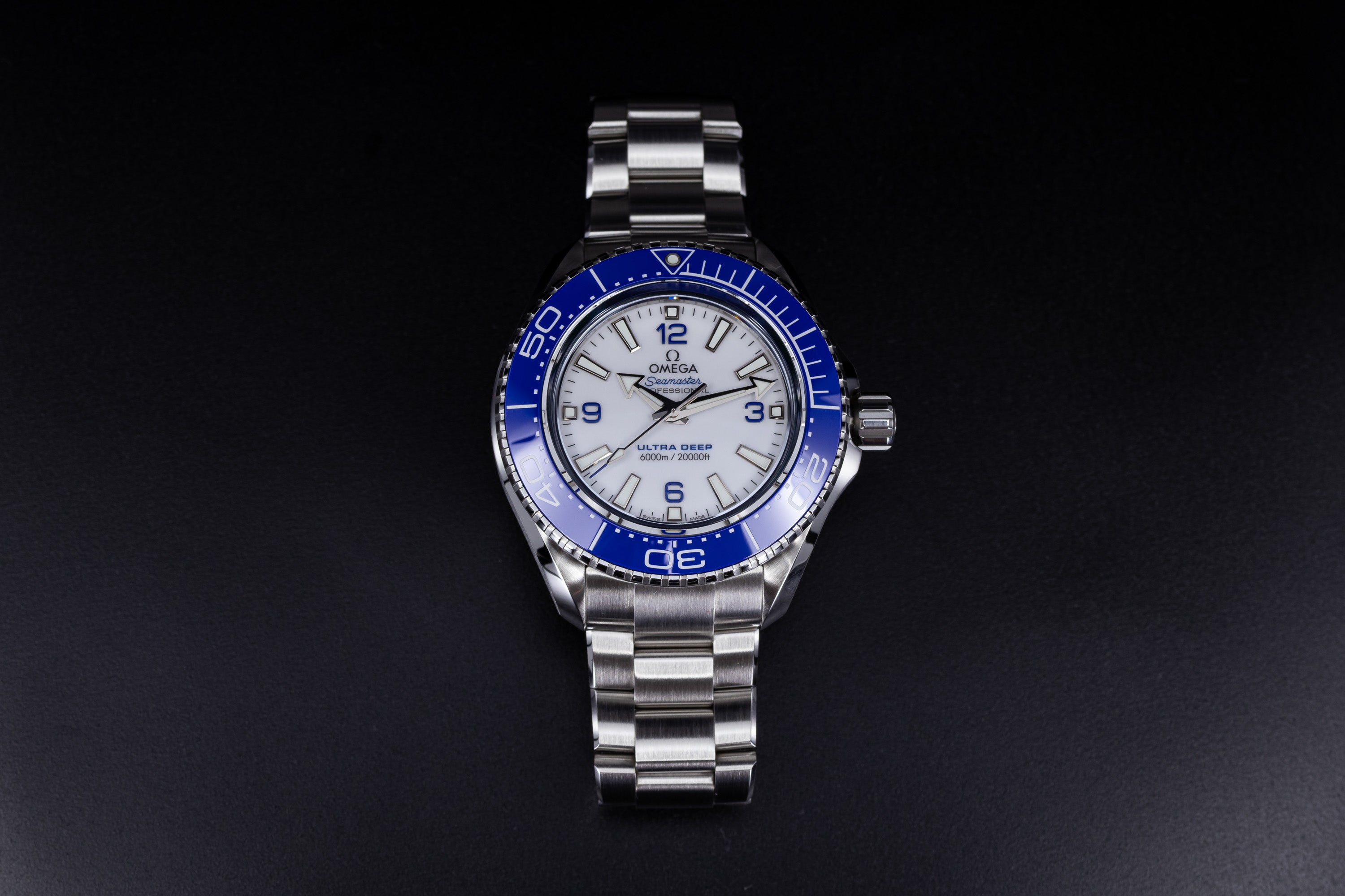 Omega Seamaster Planet Ocean Ultra Deep 6000M stainless steel with blue ceramic bezel 215.30.46.21.04.001