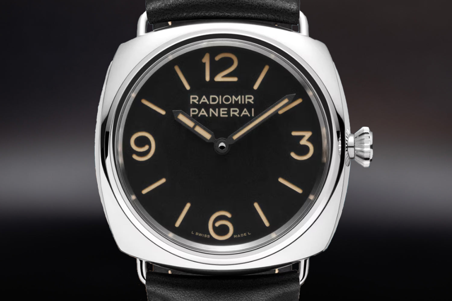 Panerai Radiomir Officine 45mm stainless steel Black Dial Large Arabic Numerals 3, 6, 9, 12 PAM01382