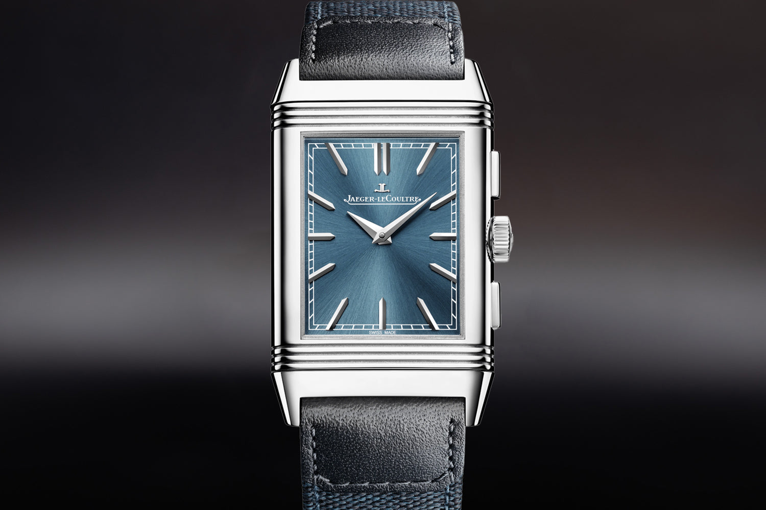 Jaeger-LeCoultre Reverso Tribute Chronograph Blue Dial Q389848J