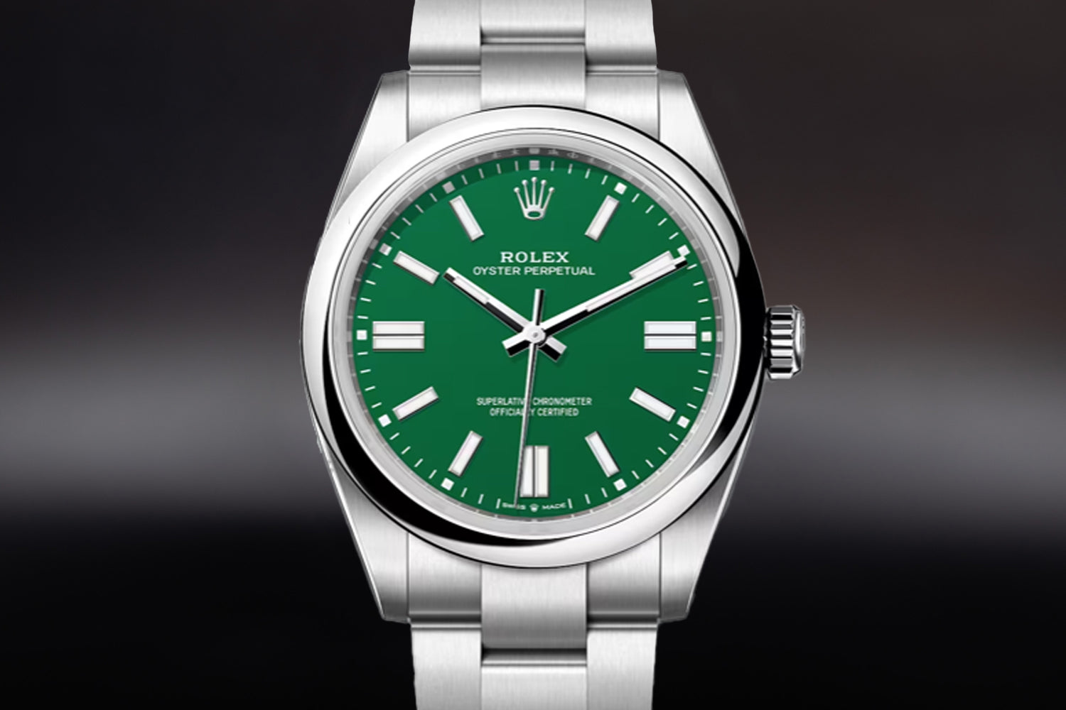 Rolex Oyster Perpetual 41 Green Dial 124300