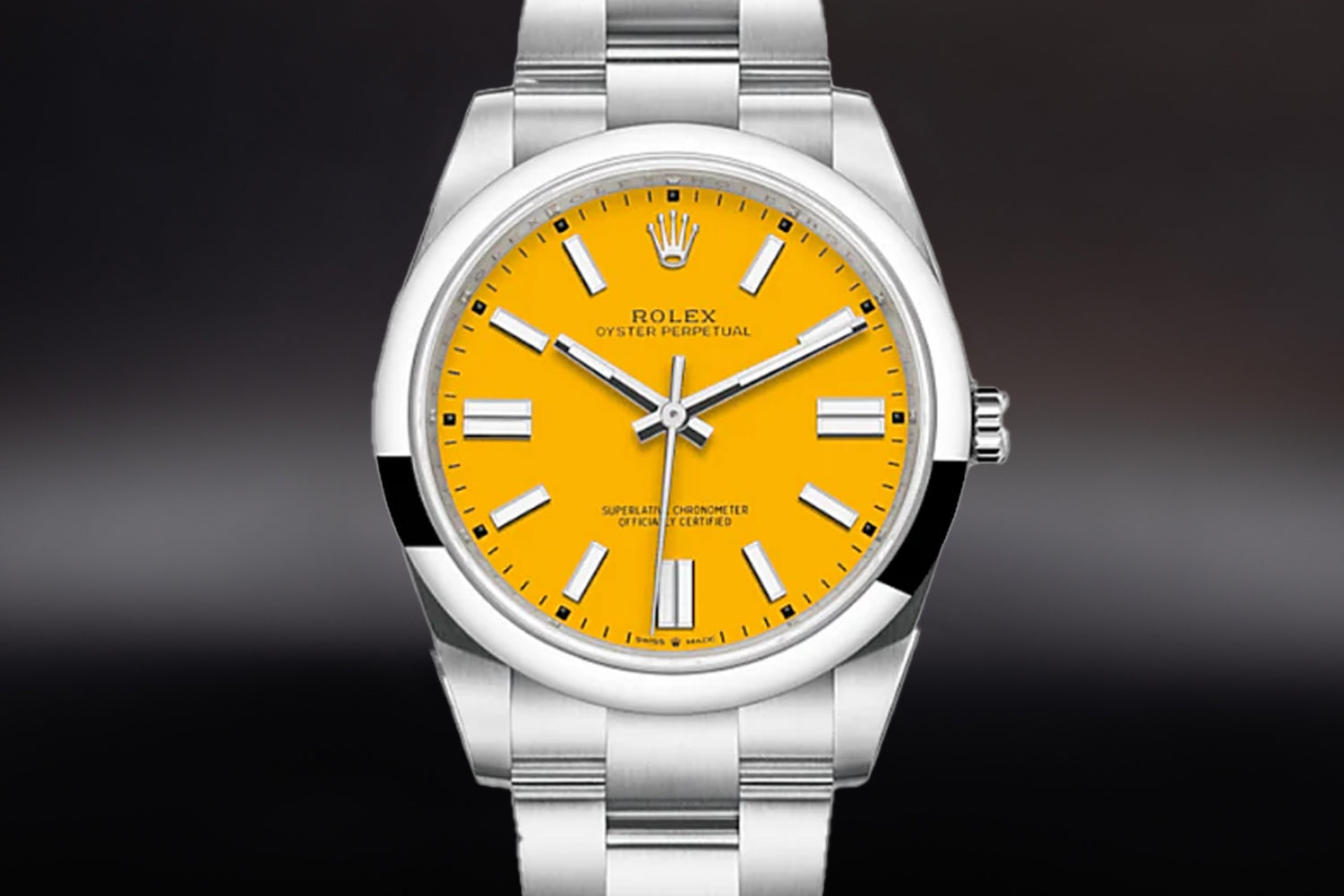 Rolex Oyster Perpetual 41 Yellow Dial 124300