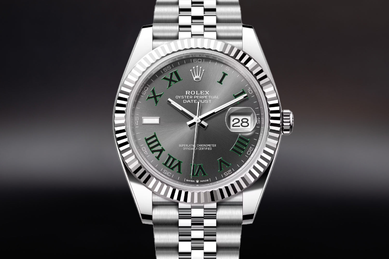 Rolex Datejust 41 Slate "Wimbledon" Dial 126334