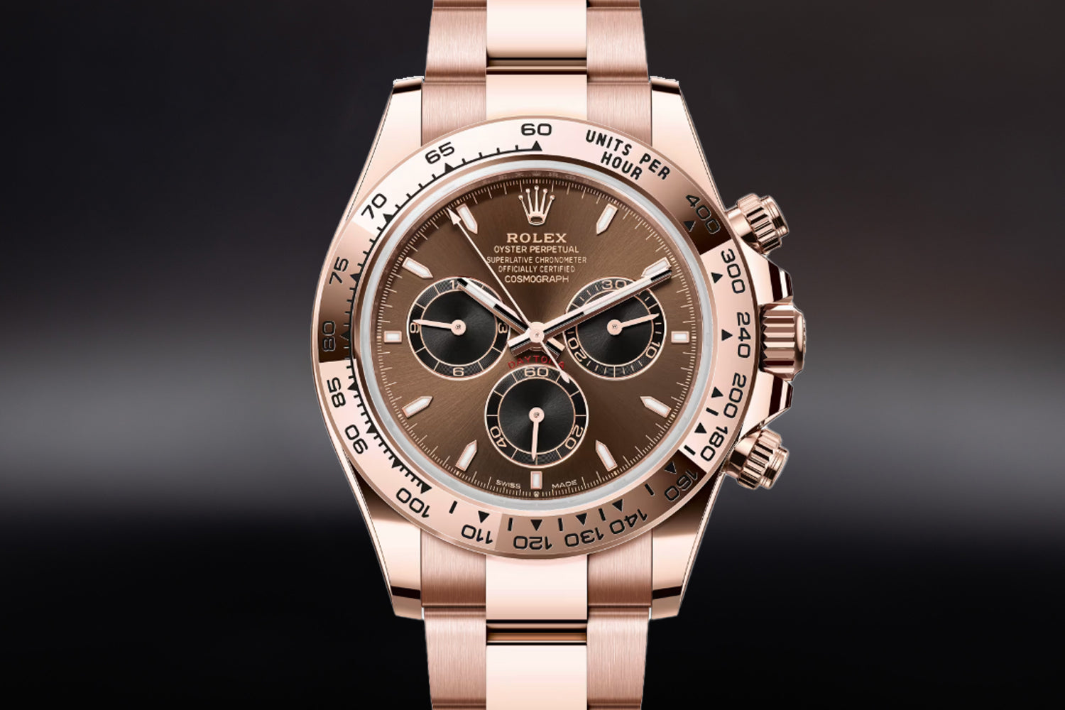 Rolex Cosmograph Daytona Everose Gold Chocolate Dial 126505