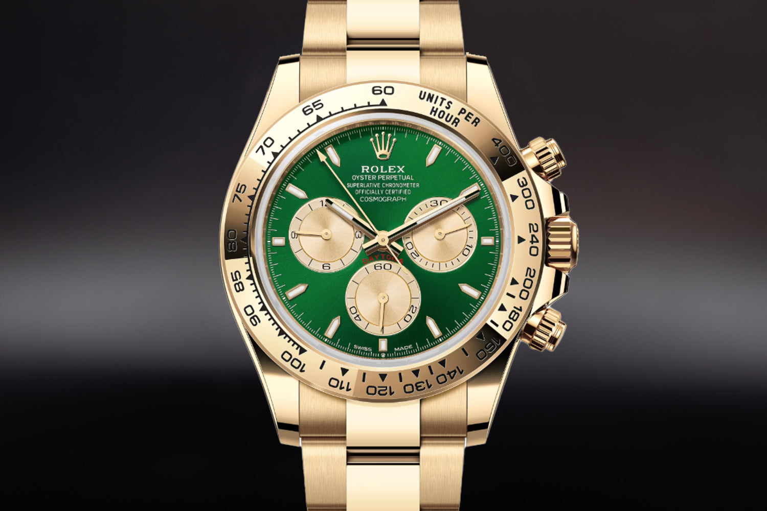 Rolex Cosmograph Daytona Yellow Gold Bright Green and Golden Dial "John Mayer 2.0" 126508