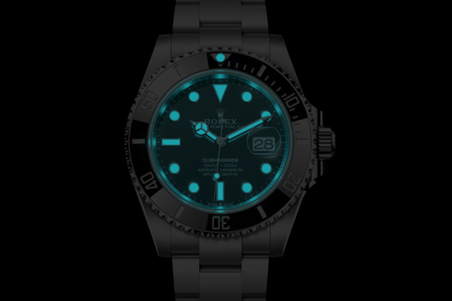 Rolex Submariner Date stainless steel Black Dial 126610LN lume