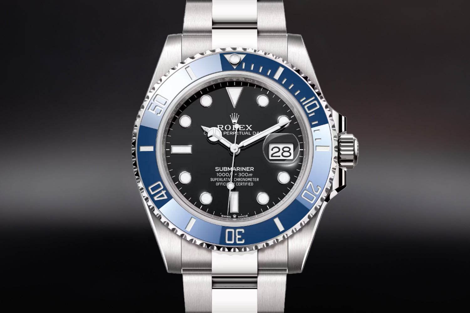 Rolex Submariner Date 18K White Gold Black Dial "Cookie Monster" 126619LB