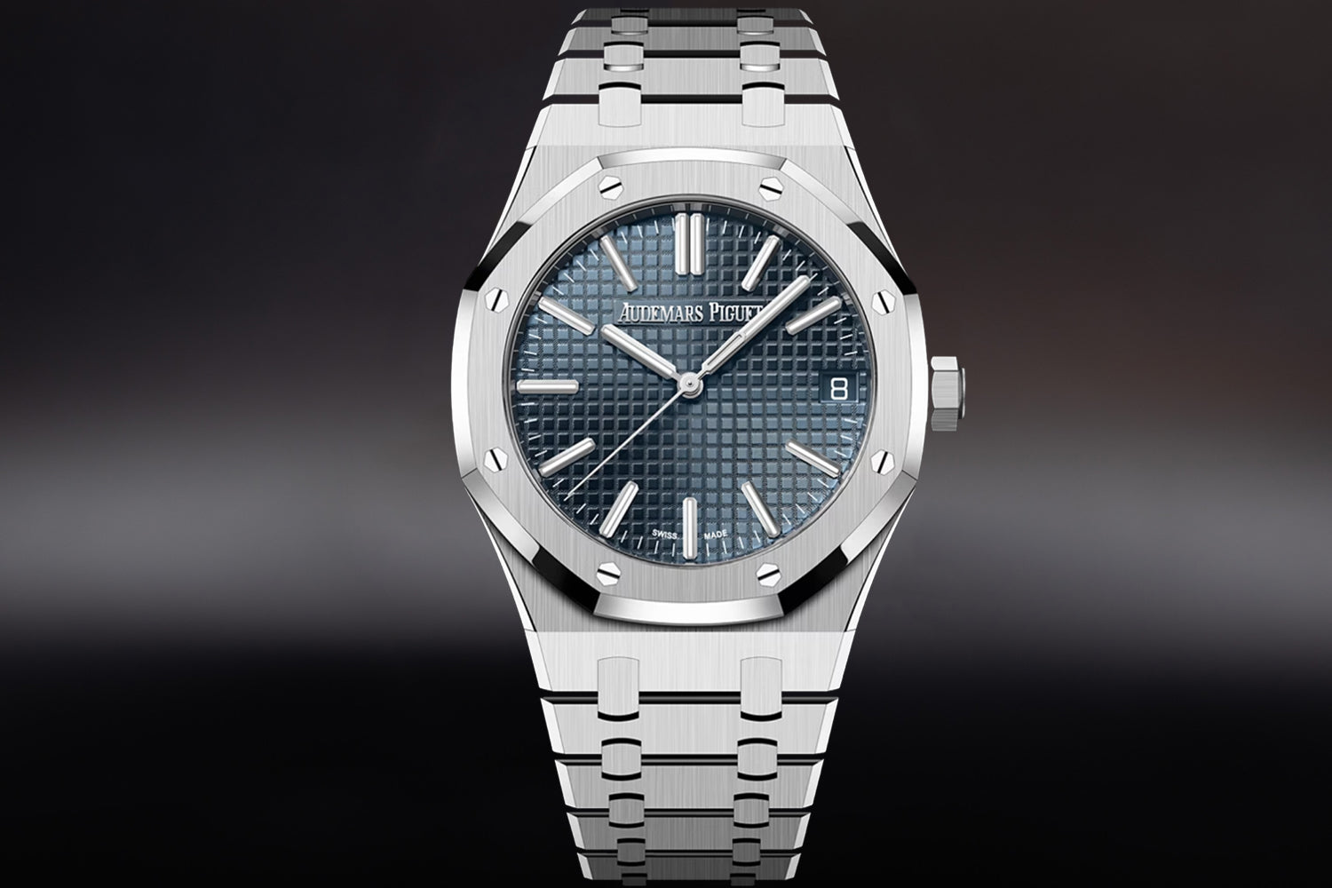 Audemars Piguet Royal Oak 15510ST stainless steel Blue Dial 15510ST.OO.1320ST.06 with integrated bracelet