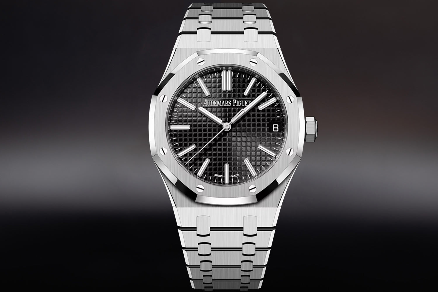 Audemars Piguet Royal Oak 15510ST stainless steel Black Dial 15510ST.OO.1320ST.07 with integrated bracelet