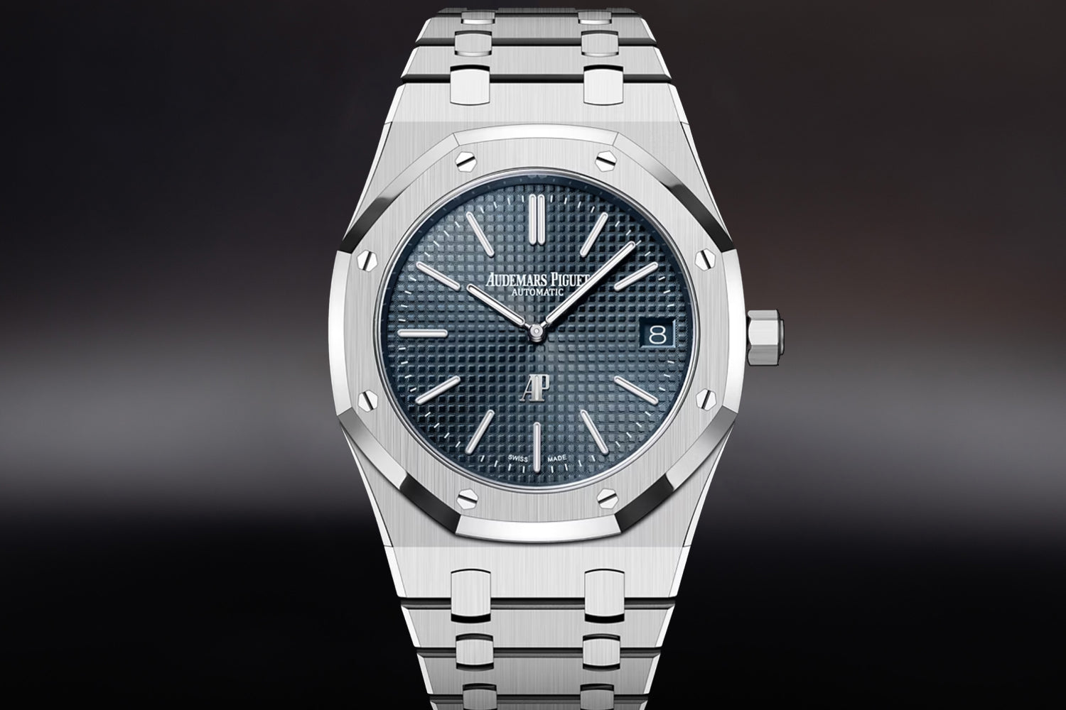 Audemars Piguet Royal Oak "Jumbo" Extra-Thin Blue Dial 16202ST.OO.1240ST.02