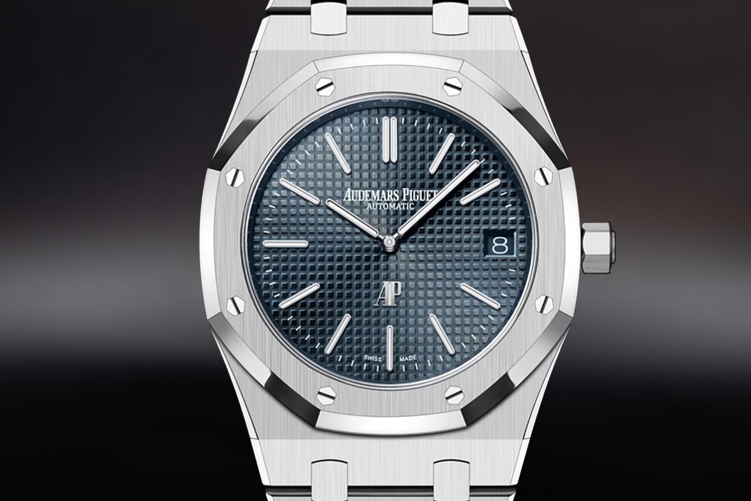 Audemars Piguet Royal Oak "Jumbo" Extra-Thin stainless steel Blue Dial 16202ST.OO.1240ST.02