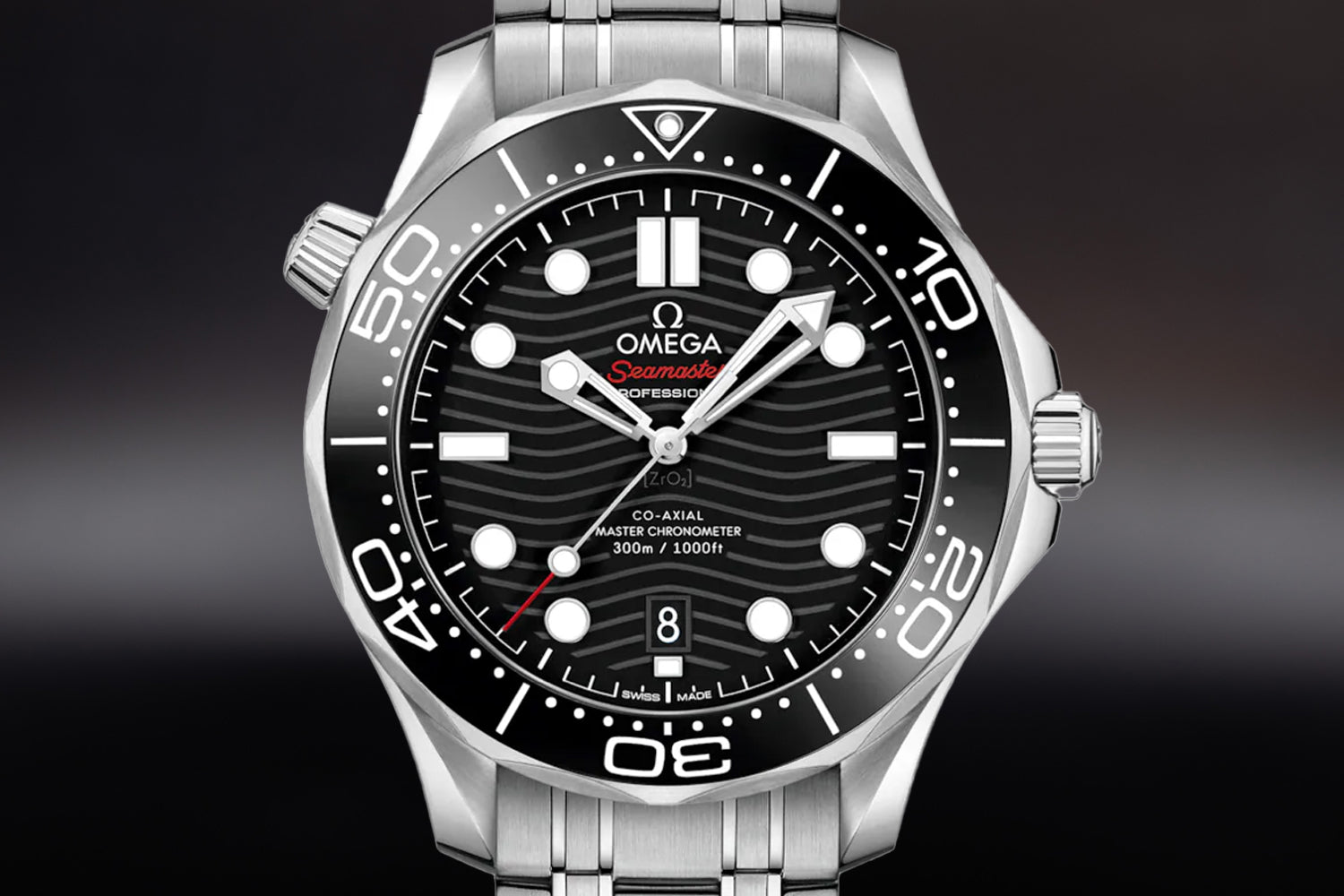 Omega Seamaster Diver 300M Black Dial  with black bezel 210.30.42.20.01.001