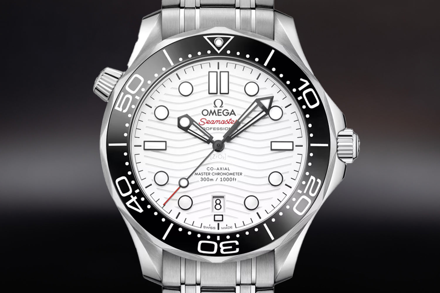 Omega Seamaster Diver 300M White Dial with black bezel 210.30.42.20.04.001