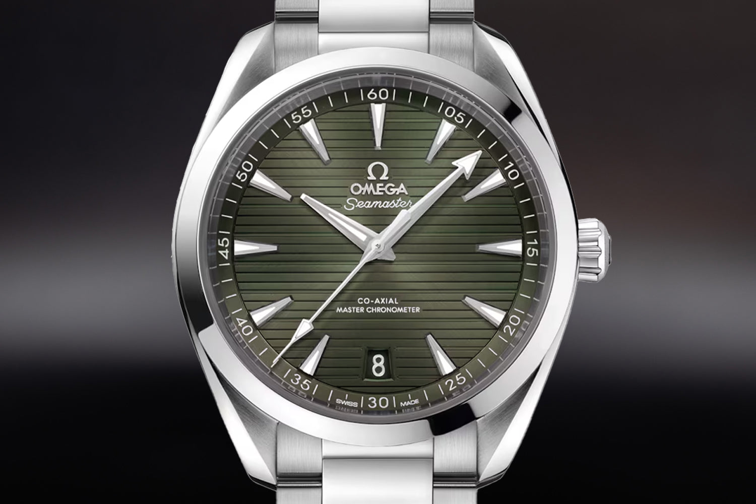 Omega Seamaster Aqua Terra 150M Green Dial 220.10.41.21.10.001 with applied indices