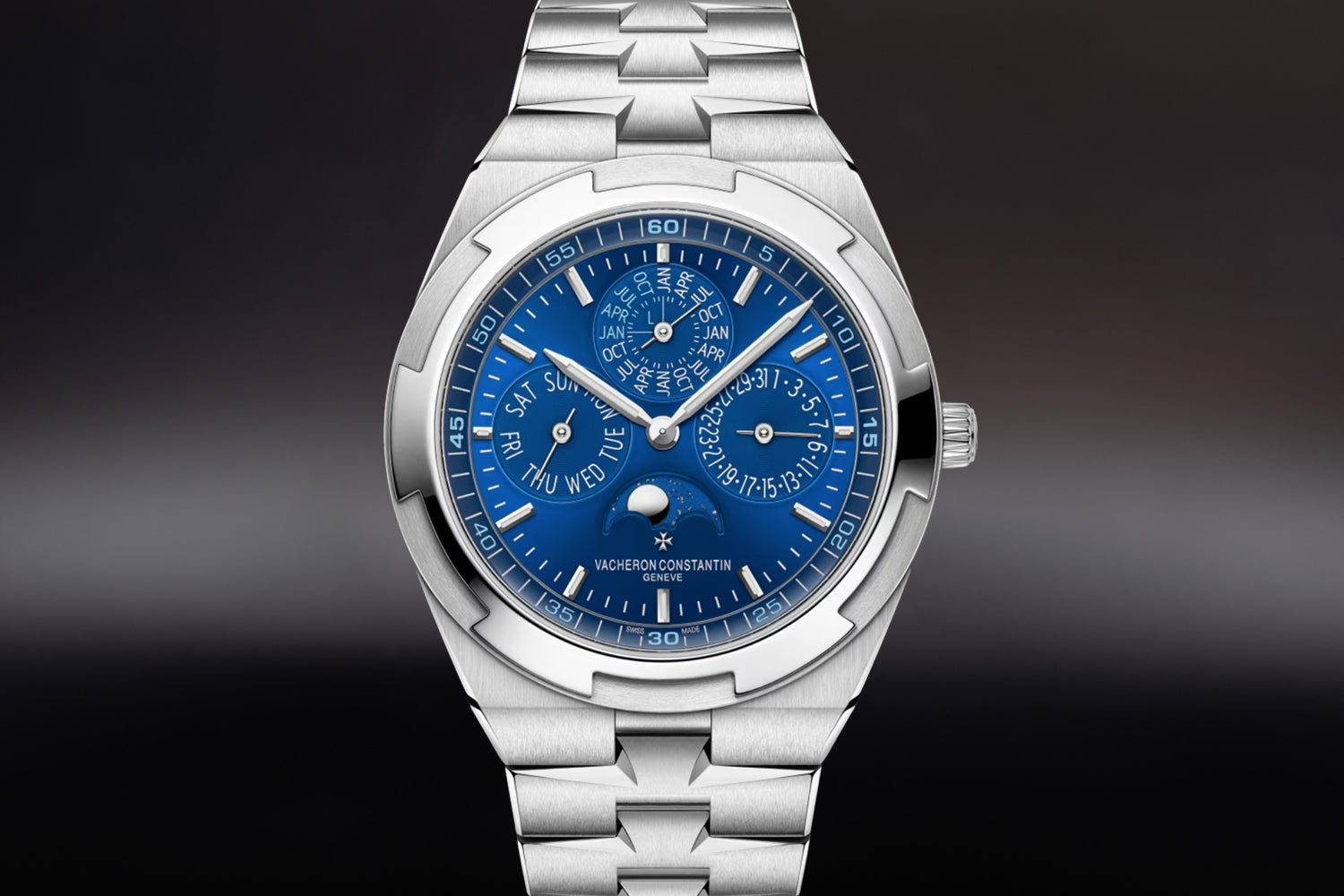 Vacheron Constantin Overseas Perpetual Calendar Ultra-Thin Blue Dial 4300V/220G-B945