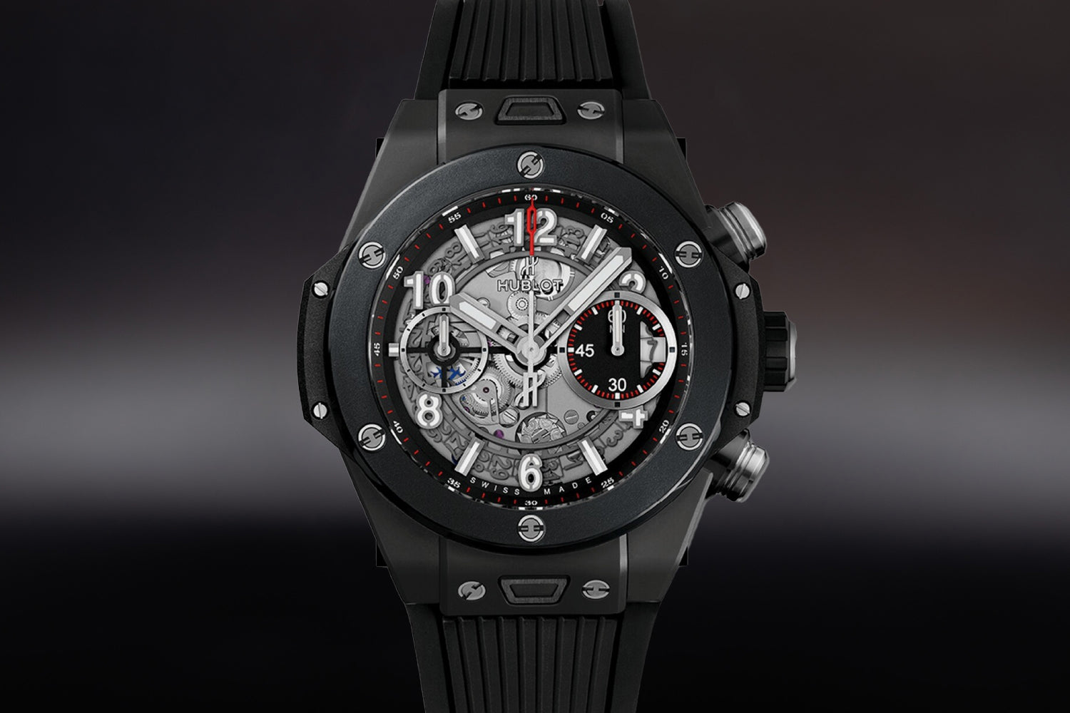 Hublot Big Bang Unico Matte Ceramic Skeleton Dial "Black Magic" 441.CI.1170.RX