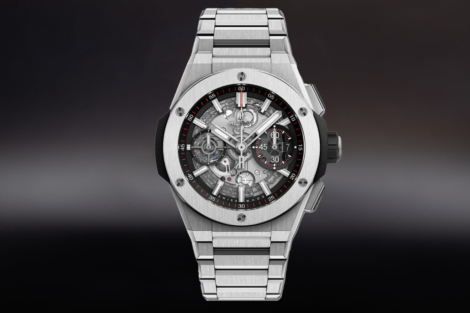 Hublot Big Bang Integrated Titanium Skeleton Dial 451.NX.1170.NX and integrated bracelet