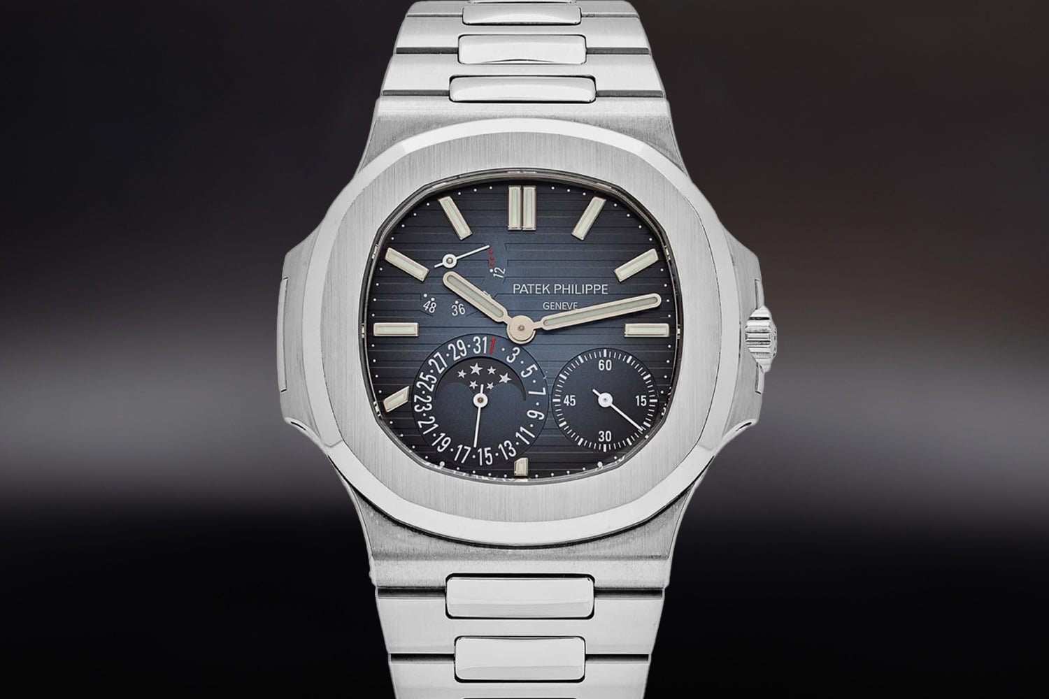 Patek Philippe Nautilus Blue Dial Moonphase 5712/1A-001