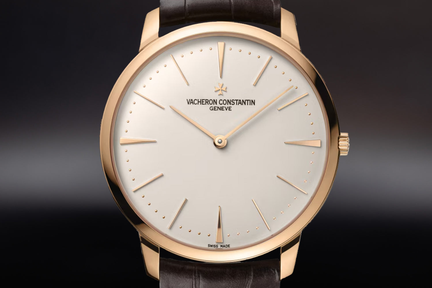 Vacheron Constantin Patrimony Rose Gold Silver Dial 81180/000R-9159 close-up