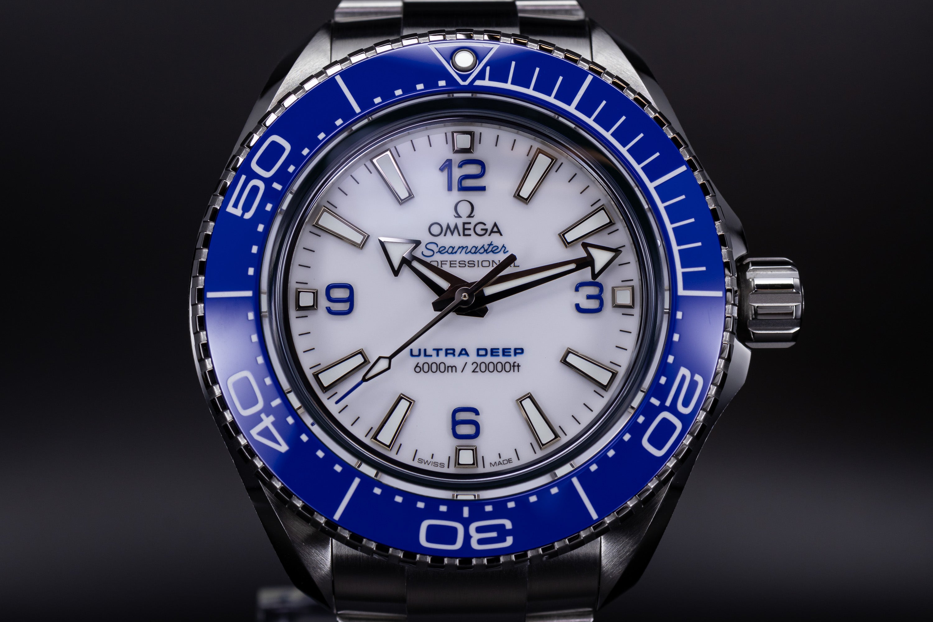 Omega Seamaster Planet Ocean Ultra Deep 6000M stainless steel with blue ceramic bezel 215.30.46.21.04.001