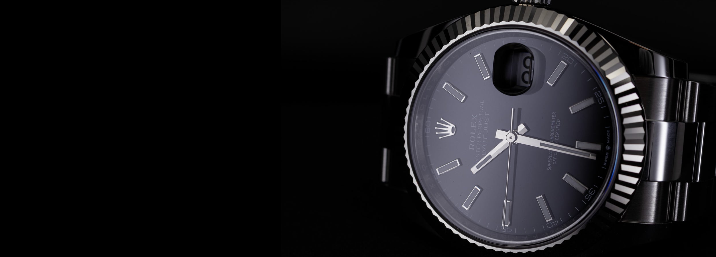 Luxury Rolex Datejust watch photographed for private consignment