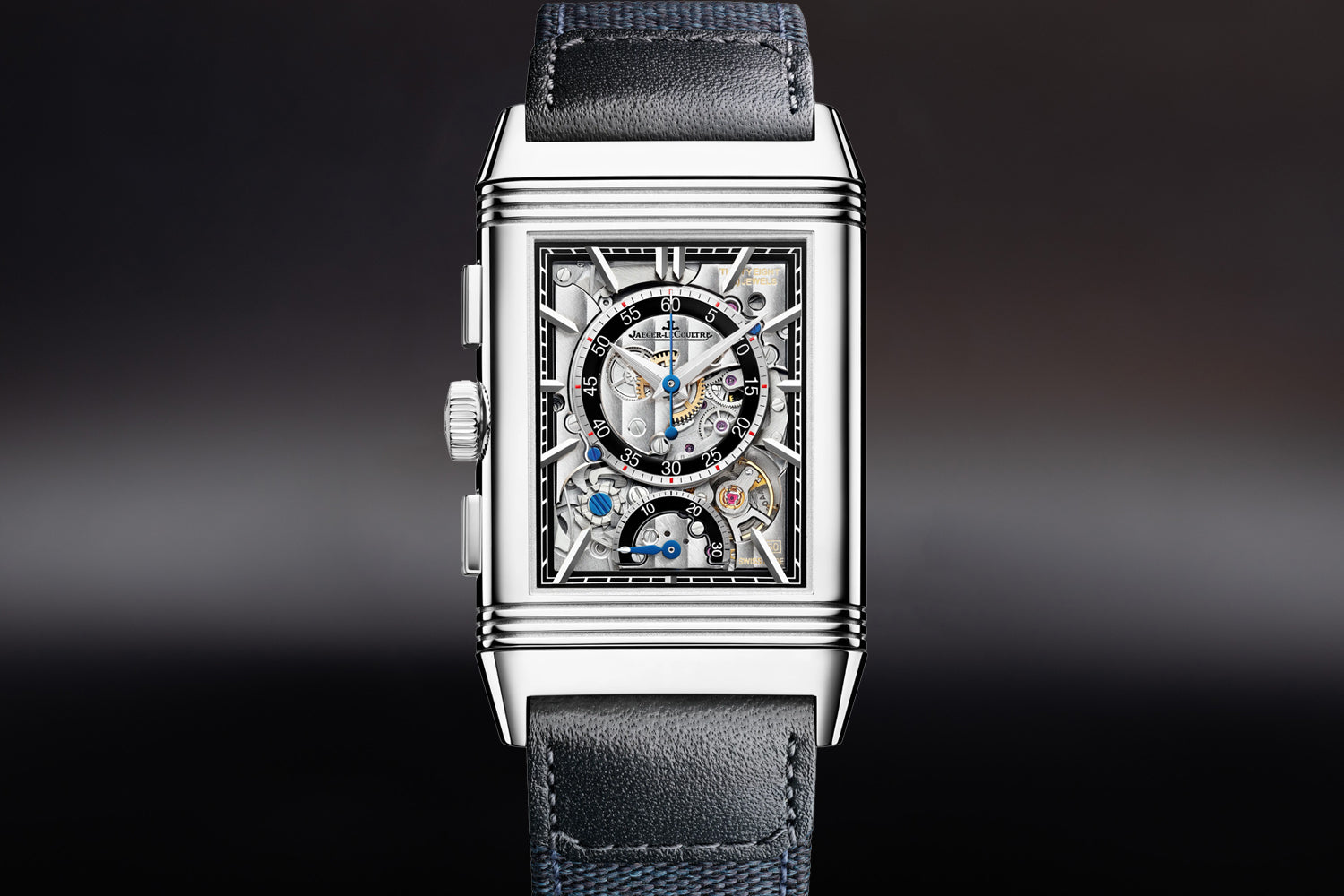 Jaeger-LeCoultre Reverso Tribute Chronograph skeleton Dial Q389848J luxury watch