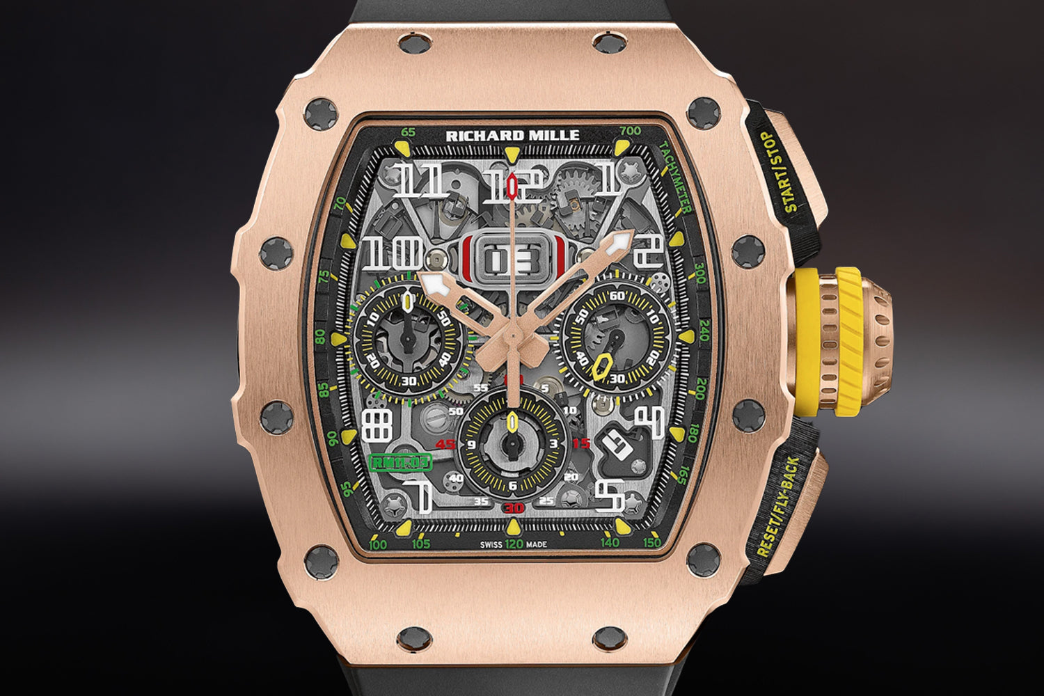 Richard Mille RM 11-03 Automatic Flyback Chronograph with skeleton dial