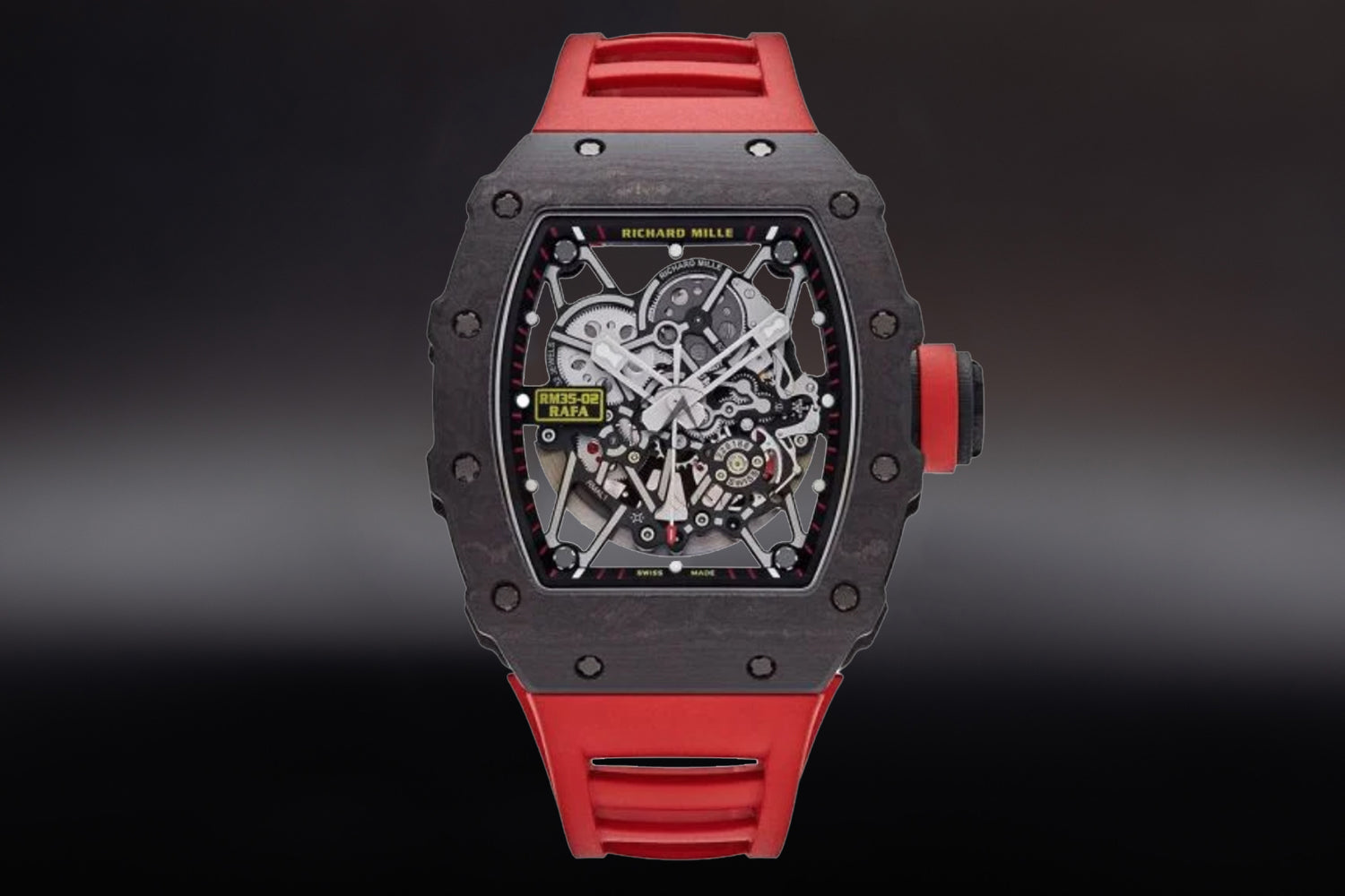 Richard Mille RM 35-02 Automatic Rafael Nadal with red rubber strap