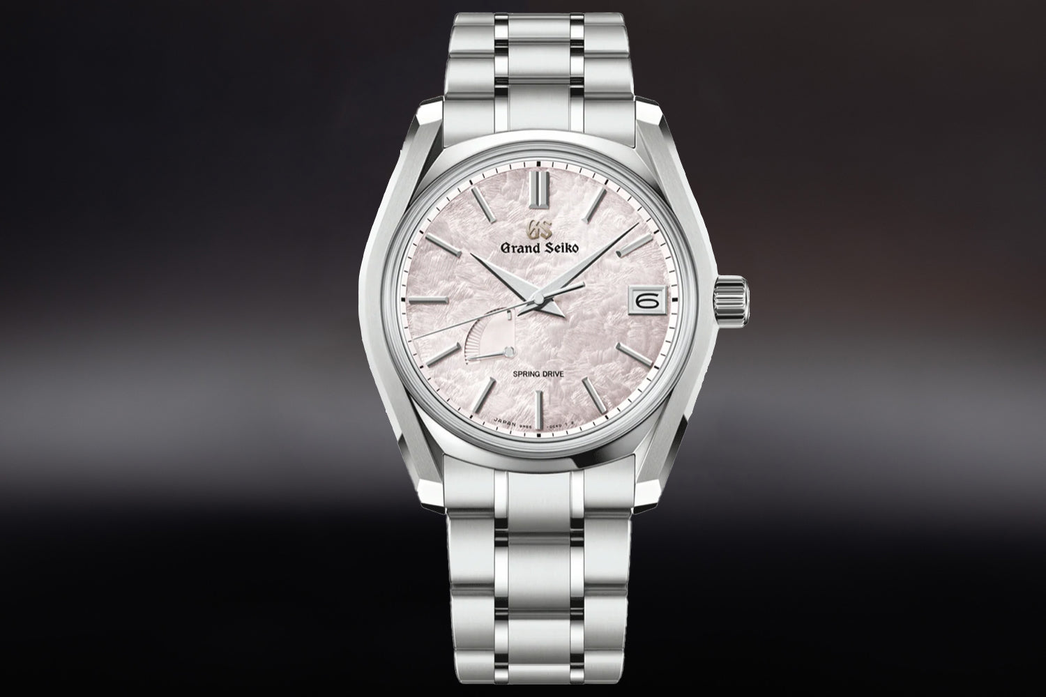 Grand Seiko Heritage Collection stainless steel Pink Cherry Blossom "Shunbun" SBGA413 with integrated bracelet