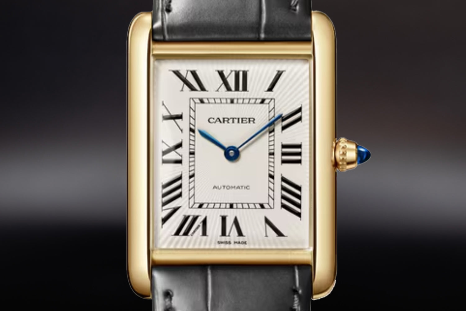 Cartier Tank Louis Cartier in Yellow Gold silvered dial size Large WGTA0357 