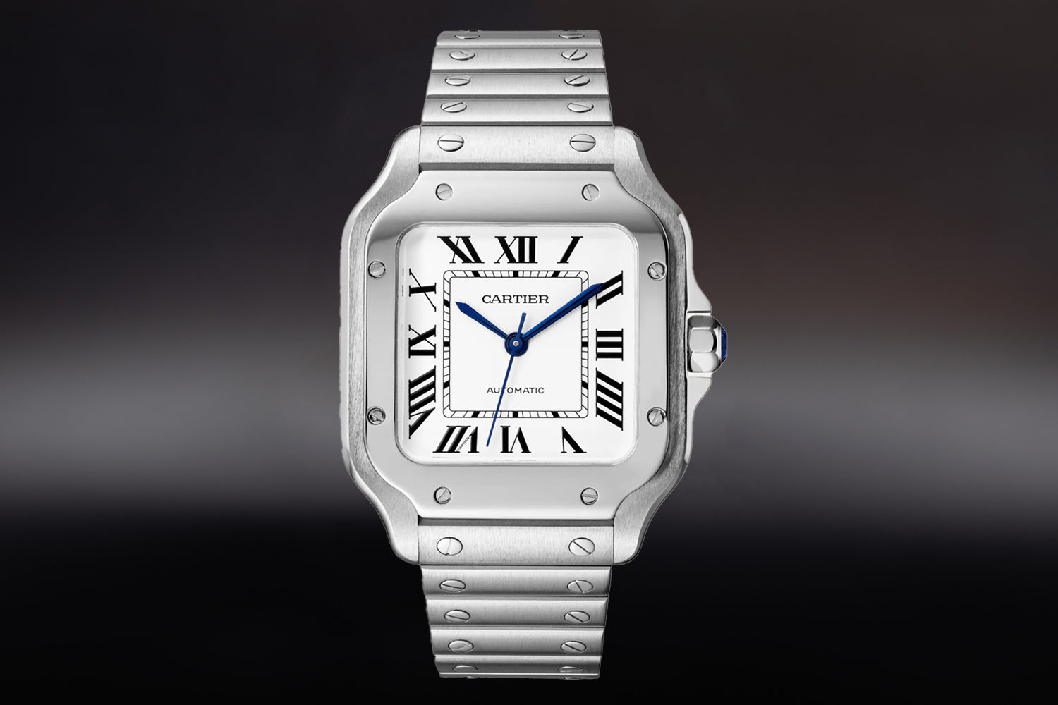Cartier Santos De Cartier size Medium WSSA0029 with stainless steel bracelet