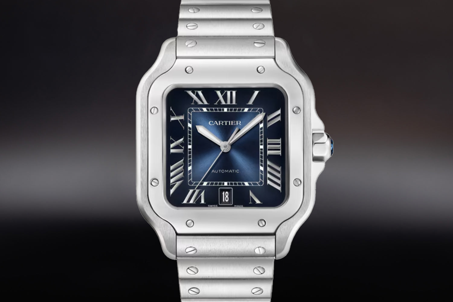 Cartier Santos De Cartier Blue Dial size Large WSSA0071