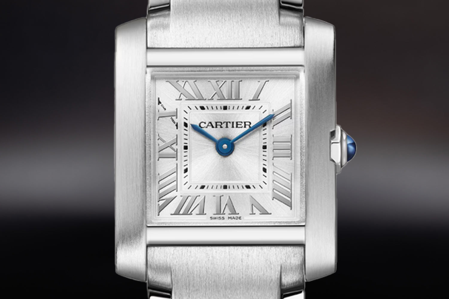 Cartier Tank Française stainless steel size small Small WSTA0129